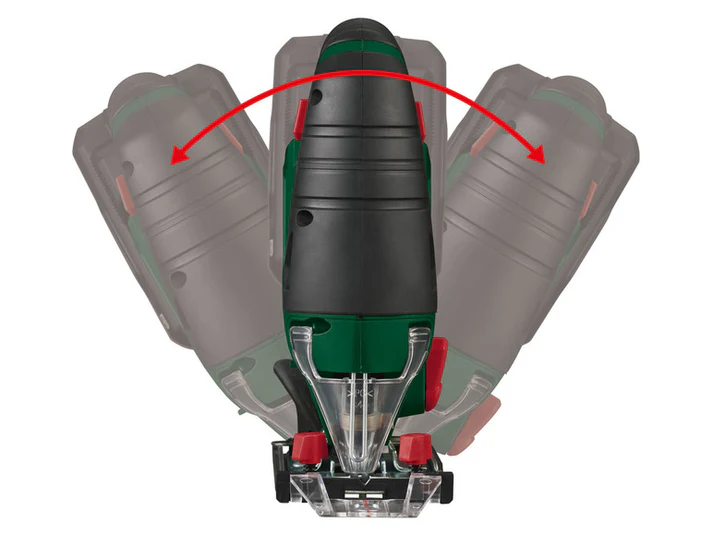Angles de coupe réglables de la scie